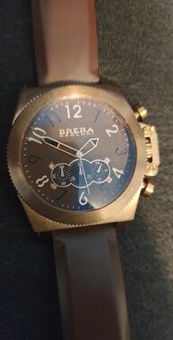 Brera Orology Men's Brown Chronograph Watch - needs Battery